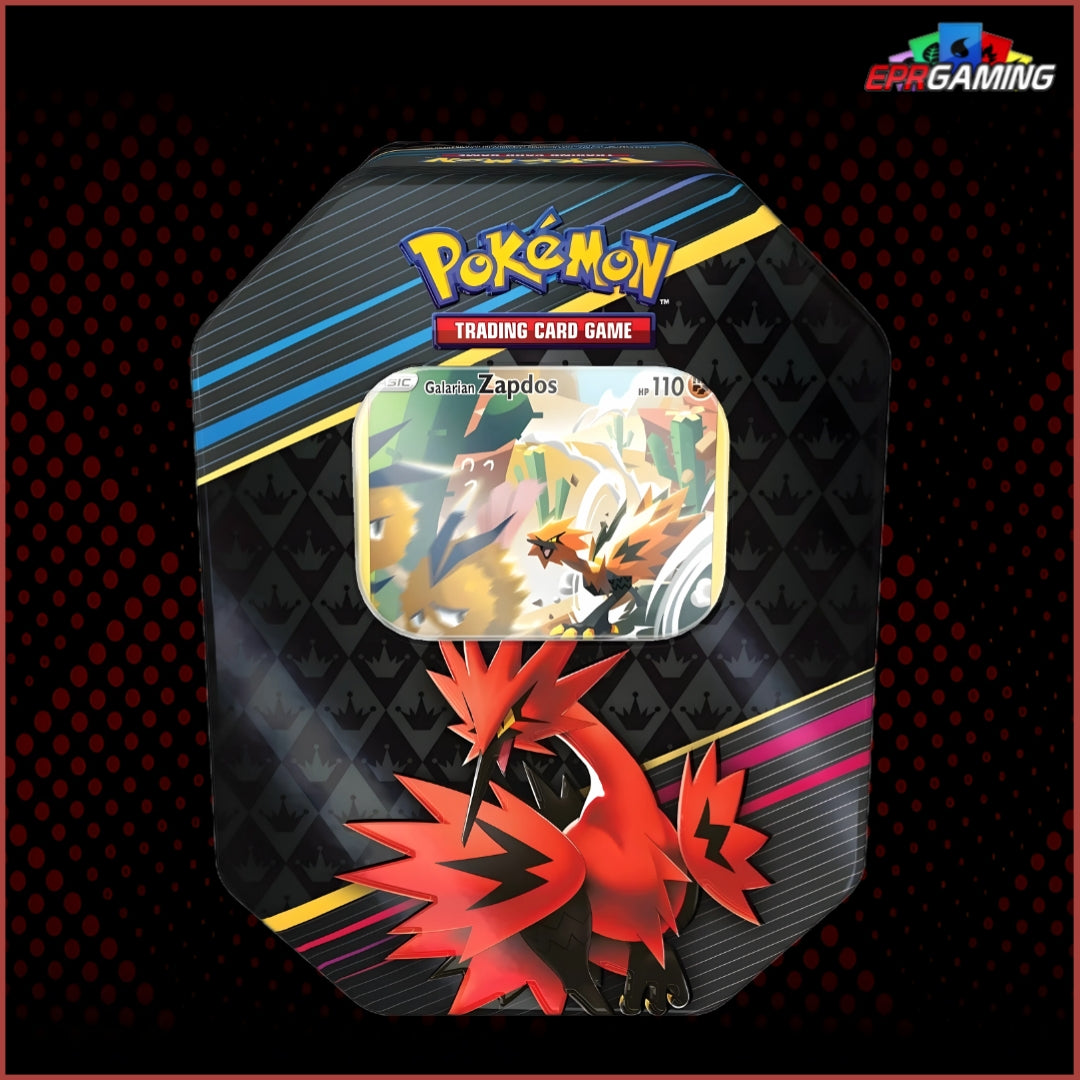 Pokemon: Crown Zenith Galarian Zapdos Tin