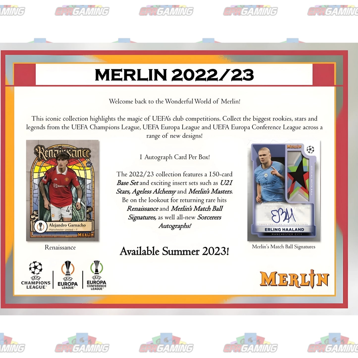 2022-23 Topps Merlin UEFA Club Competitions Chrome Soccer Cards