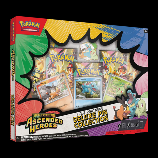 Pokemon: Mega Evolutions Ascended Heroes - First Partner Deluxe Pin Collection Box