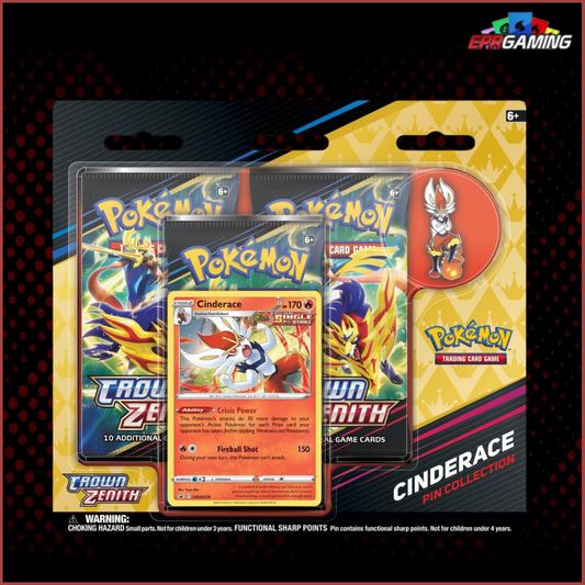 Pokemon: Crown Zenith 3 Pack Blister (Cinderace) 