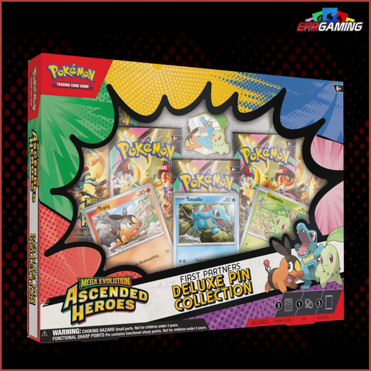 Pokemon: Mega Evolutions Ascended Heroes - First Partner Deluxe Pin Collection Box 