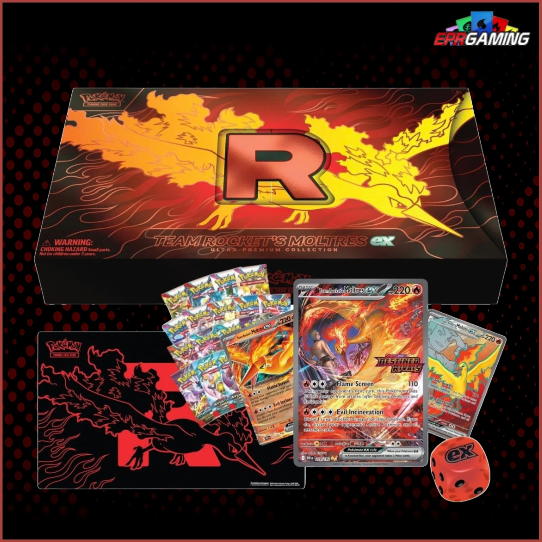 Pokemon TCG: Team Rockets Moltres ex Ultra Premium Collection 