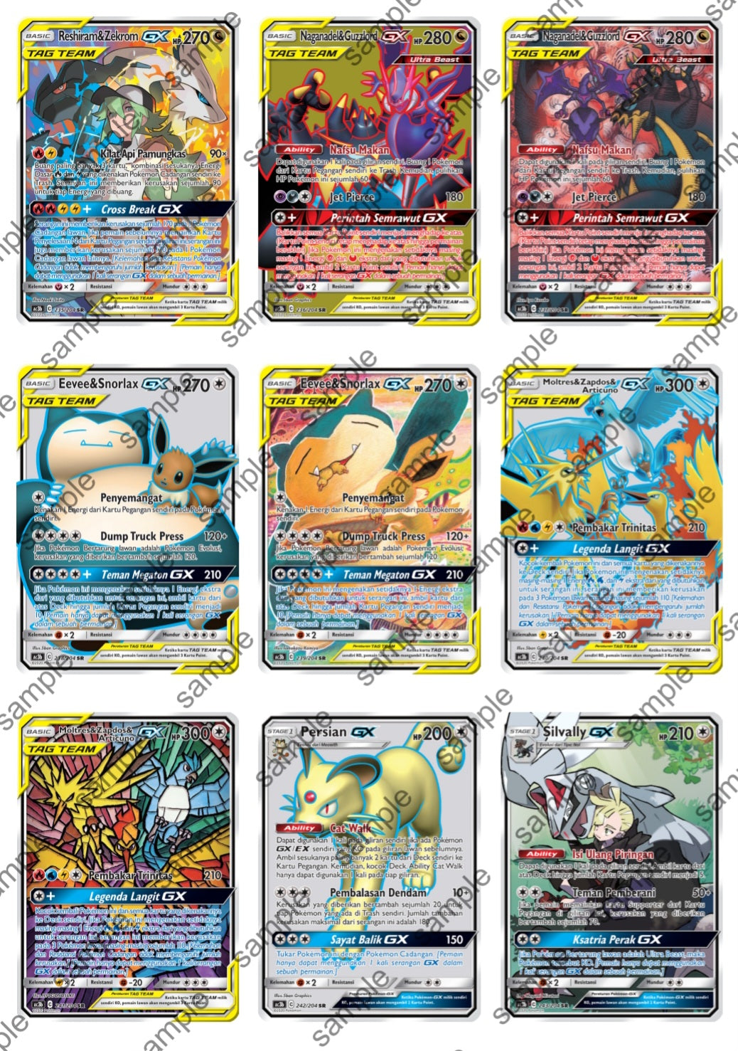 Pokemon - Tag Team Collection Set B Booster Box [Indonesian]